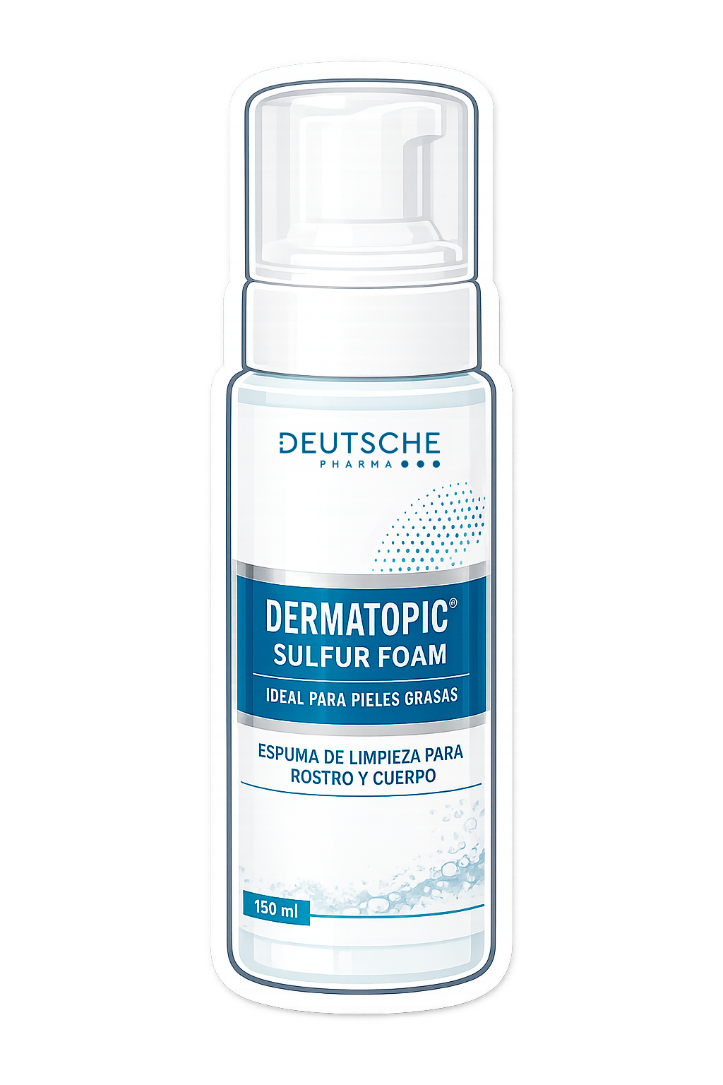 Sticker de producto Dermatopic Sulfur Foam de Deutsche Pharma