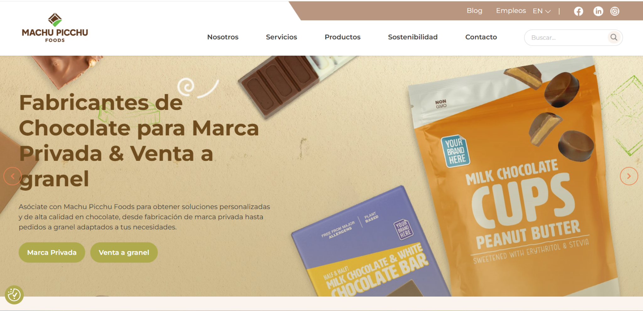 Machu Picchu Foods — Rediseño Web